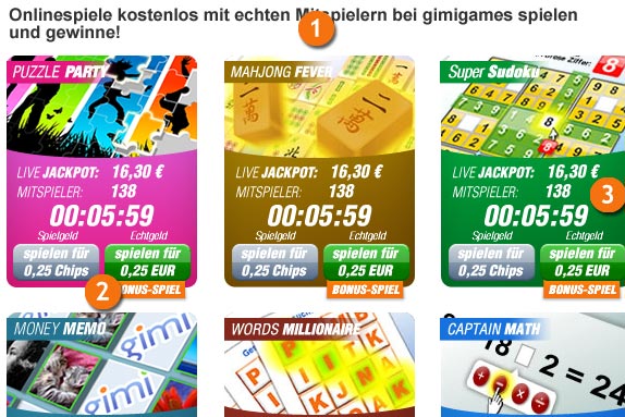 Online-Games mit Jackpot-Gewinnen